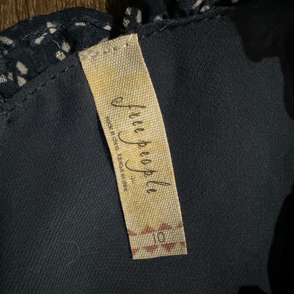 Free People Navy Chiffon Nouveau Butterfly Dress - Picture 9 of 10